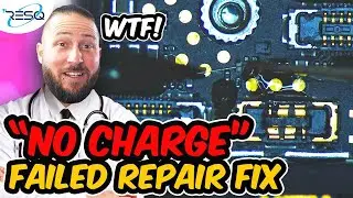 🤯Dr. Ben: iPhone 8 with “No Charge” (WTF did he do to his phone…? - Prior Repair)
