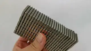 Block neodymium magnet with nickel coating