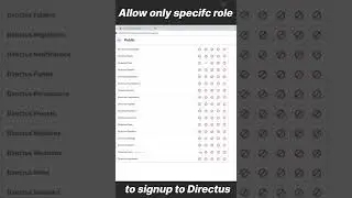 Allow Only Specific Role To Sign Up To Directus #Shorts