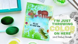 "I'm just throwing color on here!" See how it turns out...