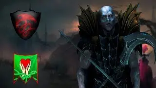 💀 Авелорн VS Графства вампиров. 💀 Total War Warhammer 2 ​💀сетевая кампания один на один.#4