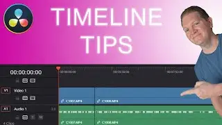 How to move around and resize the timeline in DaVinci Resolve