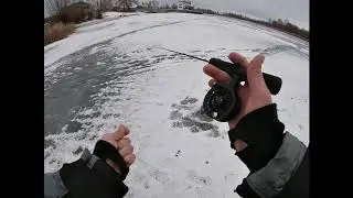 Рыбалка со льда на блесну, моя тактика ловли на не знакомом водоёме,