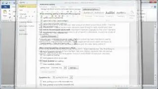 Microsoft Word 2010 Setting proofing options - Tutorial 10