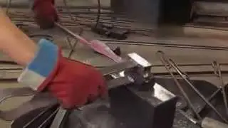 Как выковать окантованный лист?