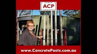 Suzi Explains Range of Fence Posts Made by Australian Concrete Posts