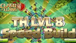 Clash Of Clans - BEST Town Hall Level 8 Base Layout - Speed Build
