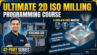 सीखें Fanuc 2D ISO (Milling vmc.) Programming हिंदी मे. II VMC 2D Programming for Beginners