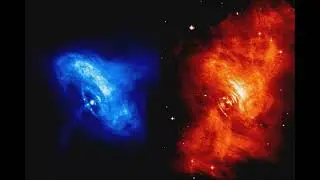 Crab Nebula pulsar in x-ray and visible light (Chandra/Hubble) #pulsar #nebula #telescope #Hubble