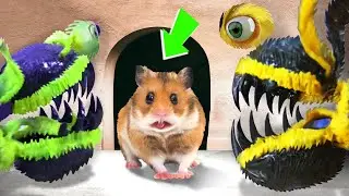 🐹 Big Monster Hamster Maze with Traps 😱[Obstacle Course]😱 + BONUS #3 | Awesome Hamster Escape