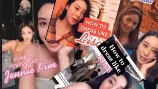 How to dress like Jennie kim,jisoo,lisa and rose (how to dress like blackpink)#howto #blackpink