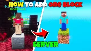 How to add one block in aternos server | How To Make One Block Server in Aternos