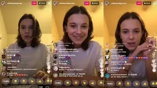 Millie Bobby Brown | Instagram Live Stream | 10 February 2018 with Comments Vers. [ Q&A ]
