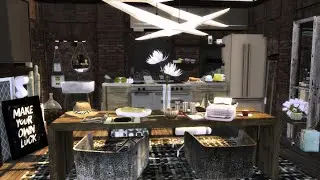The Sims 4: Industrial Kitchen/Dining Room Design Ideas