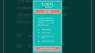 TOEFL Grammar Practice 