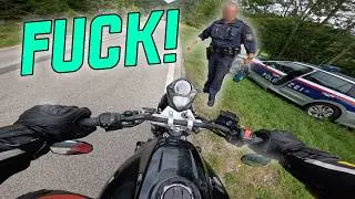 BUSTED 👮 #raw #suzukisv650