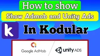 How show Google Admob and unity ads in kodular without play store || Admob ads in kodular in 2021