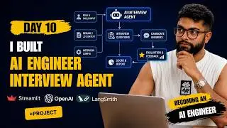 Day 10 of Becoming an AI Engineer | Building an Adaptive AI Interviewer Agent with GPT-4.1 Streamlit