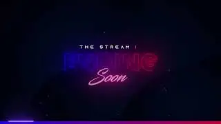 Neon Blue and Red  Twitch Stream Overlay!