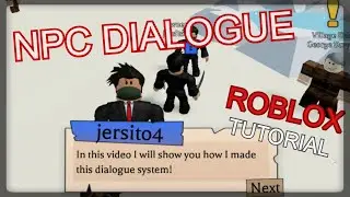 How To Make A NPC Dialogue System In Roblox