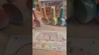 😱 ADORABLE !!! Let's swatch BUBBLE TAPE collection by JinB. 😍💅