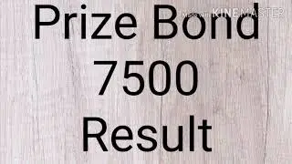 RS. 7500 Prize Bond Result, Winners Of Draw # 83 List, 3 August 2020 Announced
