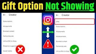Instagram reels gifts option not showing | Instagram reels gifts feature show nahi ho raha hai