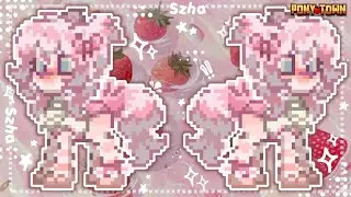 ✮⋆ Pony Town⋆˙ ∘₊✧Cute Girl Skin Tutorial✧₊∘ •°Skin Idea°• ⋆˙ by szha ⋆˙