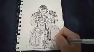 Changodraw-un dibujo de Marcus Phoenix de Gears of WAR 3