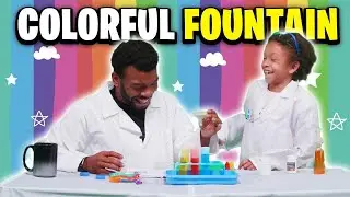 Colorful Fountain Experiment: “SCIENCE WITH VIOLET”