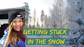 WINTER IN CANADA - Car Getting Stuck In Canadian Snow