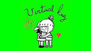 FREE GREEN SCREEN VIRTUAL HUG VIDEO EFFECTS | LOVE GREEN SCREEN