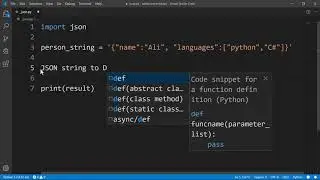 Python - JSON Modülü
