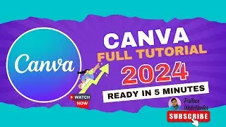 FULL CANVA TUTORIAL 2024 | How To Use Canva For BEGINNERS! | Use Canva for Free ! @pallaviwebmaster