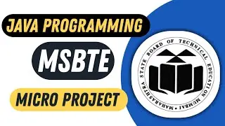 Java Programming (22412) Micro Project 
