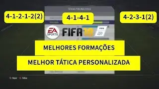 AS MELHORES FORMAÇÕES E A MELHOR TÁTICA PERSONALIZADA DO FIFA 18   SOFRA MENOS GOLS NO FIFA 18!!
