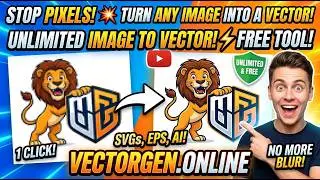 Stop Paying for Vector Tools! Turn Any Image into Vector in 1 Click 💥 (VectorGen.online)