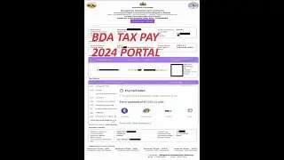BDA Property Tax 2024 - 2025 Online Payment Live | bdapropertytax 2024 portal