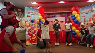 Seraiah shooting during Kobe's 6th birthday celebration