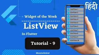 ListView Widget Flutter in Hindi | Flutter Widgets | smtechviral | Tutorial - 8 | Part - 1