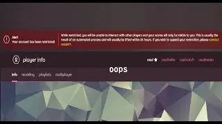 [Osu] The play that got me restricted after only having the game for 4 hours