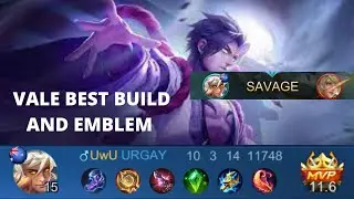 Vale Broken Build! | Vale Best Build and Emblem 2021 | Vale Gameplay Mobile Legends 2021