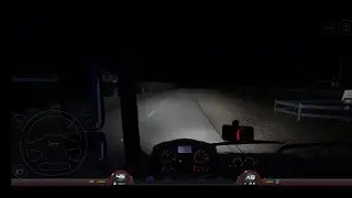 POV truck driving moon 4x2 night ride
