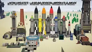 Radar Screen, Missile Changes, Cyclotron Automation & Material Processing - HBMs NTM Minecraft