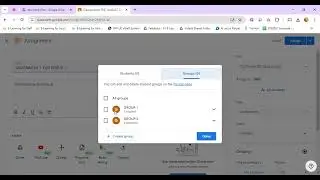Assign Material or Assignment Posts to Specific Class Groups (Google Classroom)