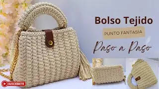 🔥Knitted Bag | Fancy Stitch / with a LOW stitch base / step by step / Beginners
