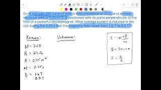 How to Solve for Current using Faraday's Law of Induction