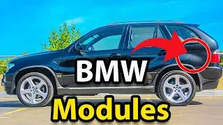 Блоки Модули в Багажнике BMW X5 E53 Усилитель Hi-Fi DSP, CD Changer, Bluetooth, GSM, MK4 Navigation