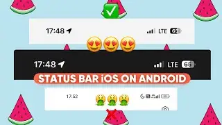 😍ПРОЗРАЧНЫЙ СТАТУС БАР iOS 18 НА АНДРОИД | SAMSUNG | IPHONE STATUS BAR | АЙФОН ИЗ АНДРОИДА | 2025