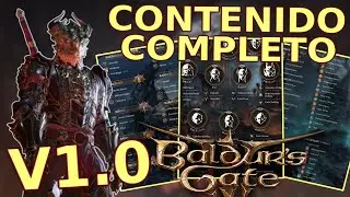 Baldur's Gate 3 - CONTENIDO de la VERSION FINAL del JUEGO - RAZAS, CLASES, HECHIZOS y MÁS